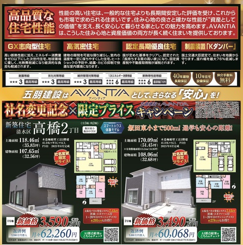 清水区高橋【社名変更記念×限定プライス】【完成・即入居・体感】(#^.^#) イメージ