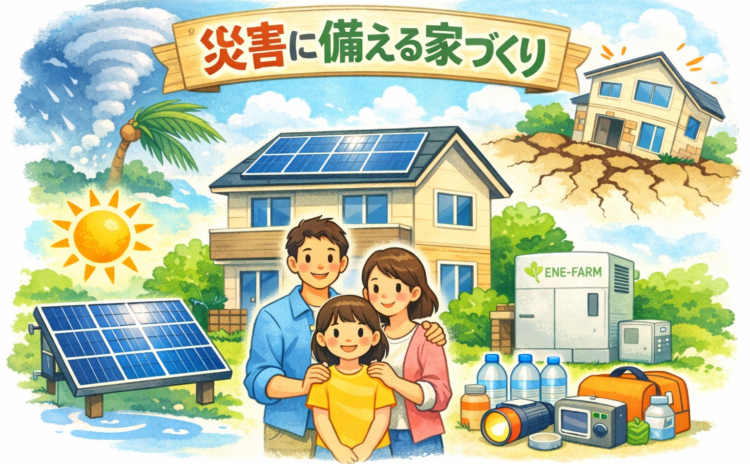 台風・地震が増える夏。災害に備える家づくりの安心ポイント イメージ