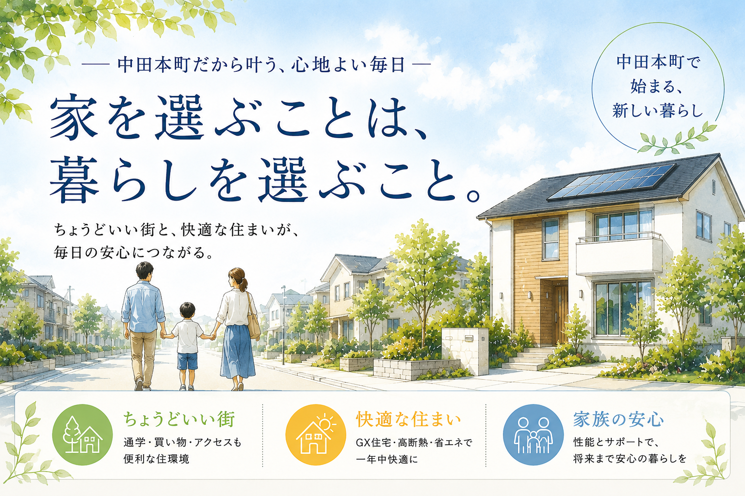 「家を選ぶことは、暮らしを選ぶこと。」 イメージ