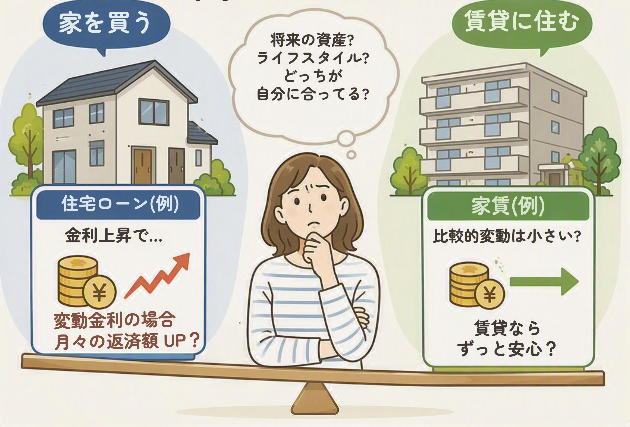 金利が上がると、家を買うより賃貸のほうが得なの？ イメージ