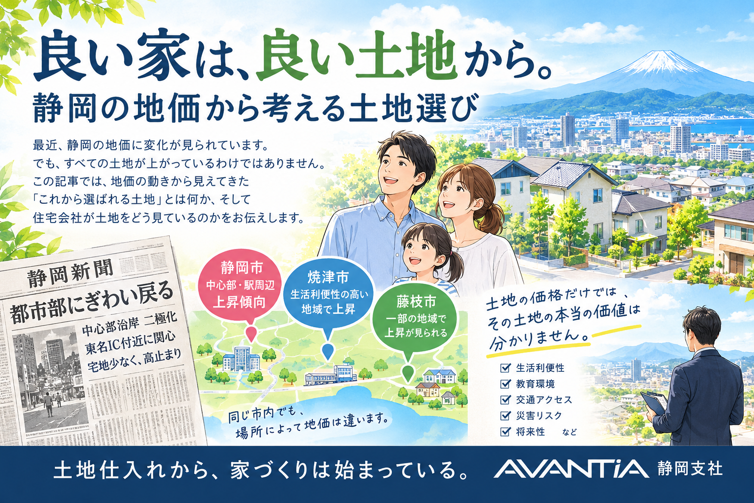 「地価が上がる土地、下がる土地。その違いはどこにある？」 イメージ