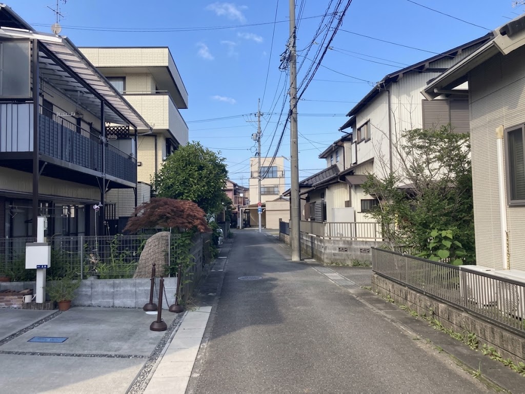 現地前面道路